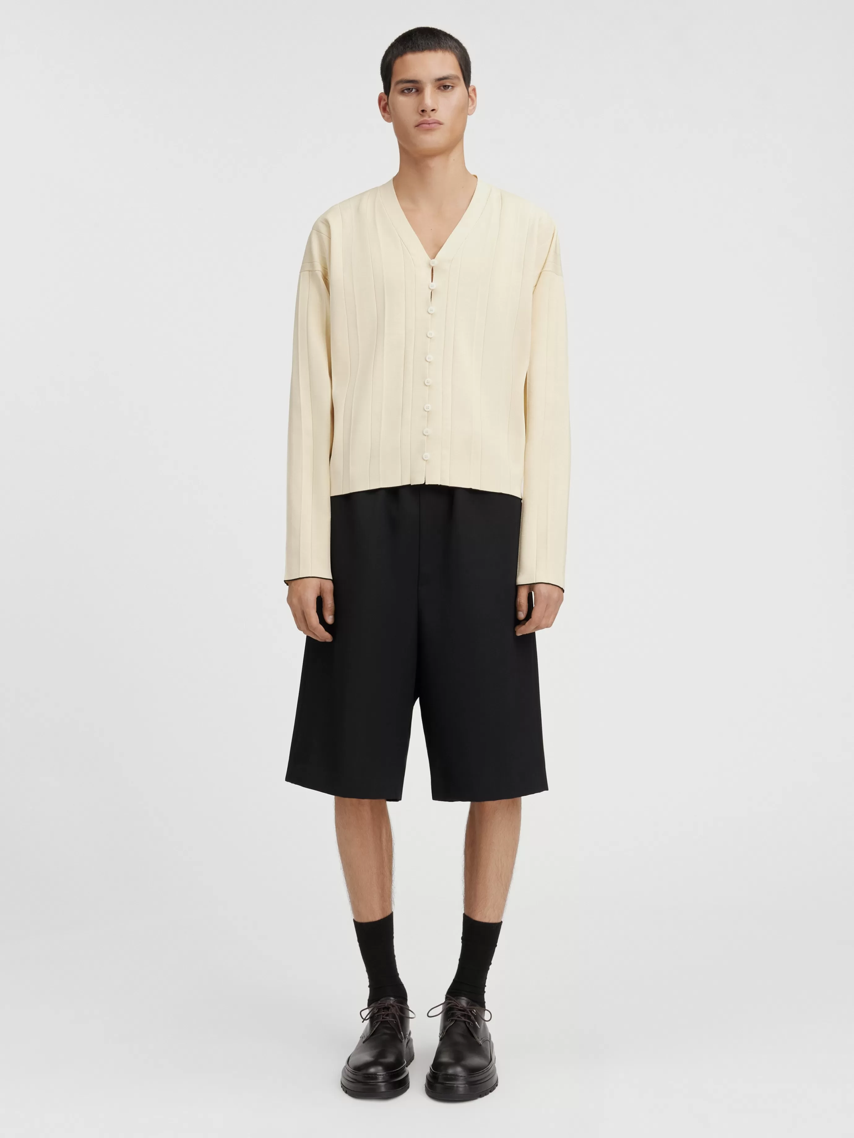 Homme Jacquemus Le cardigan plissé