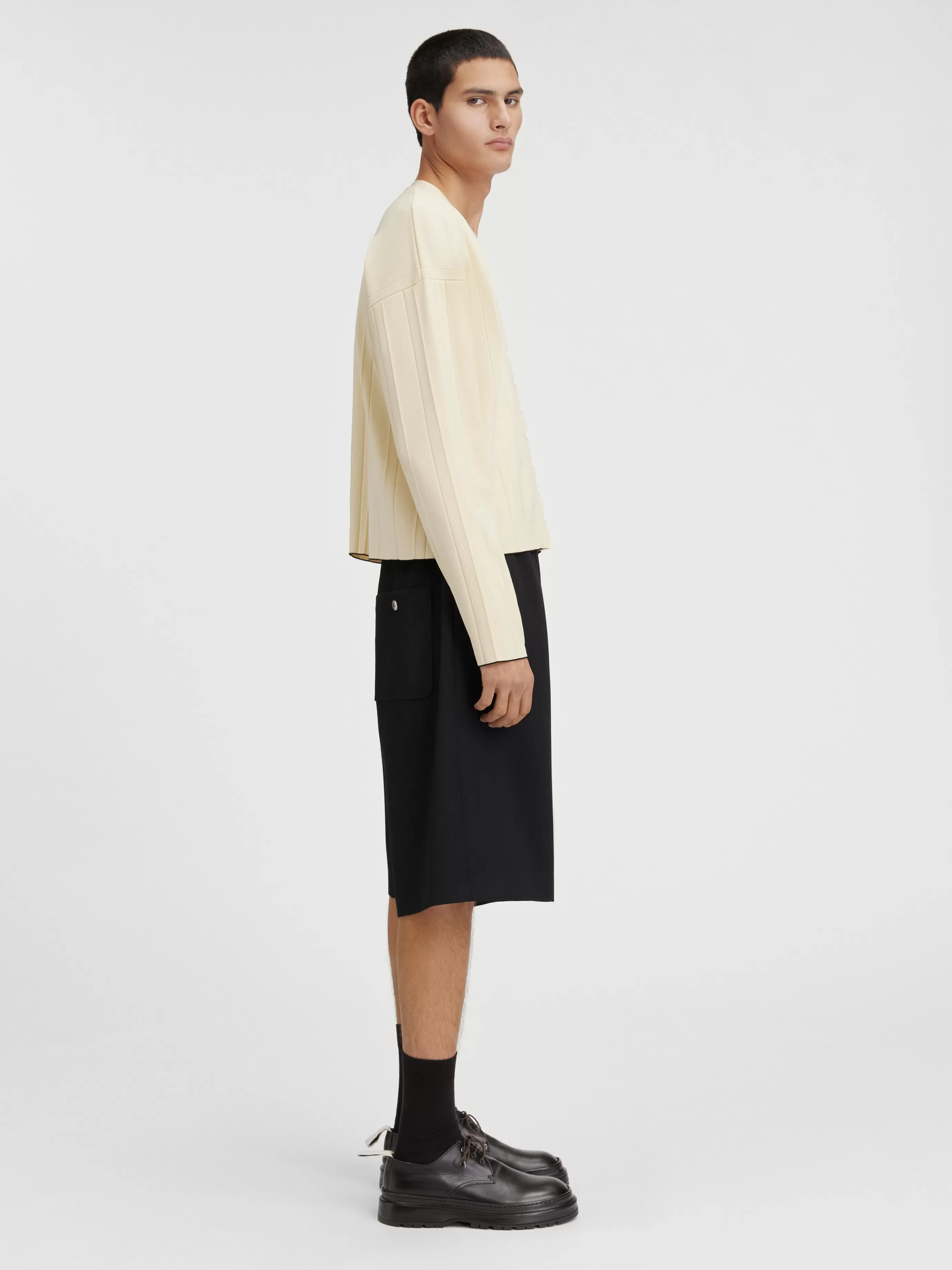 Homme Jacquemus Le cardigan plissé