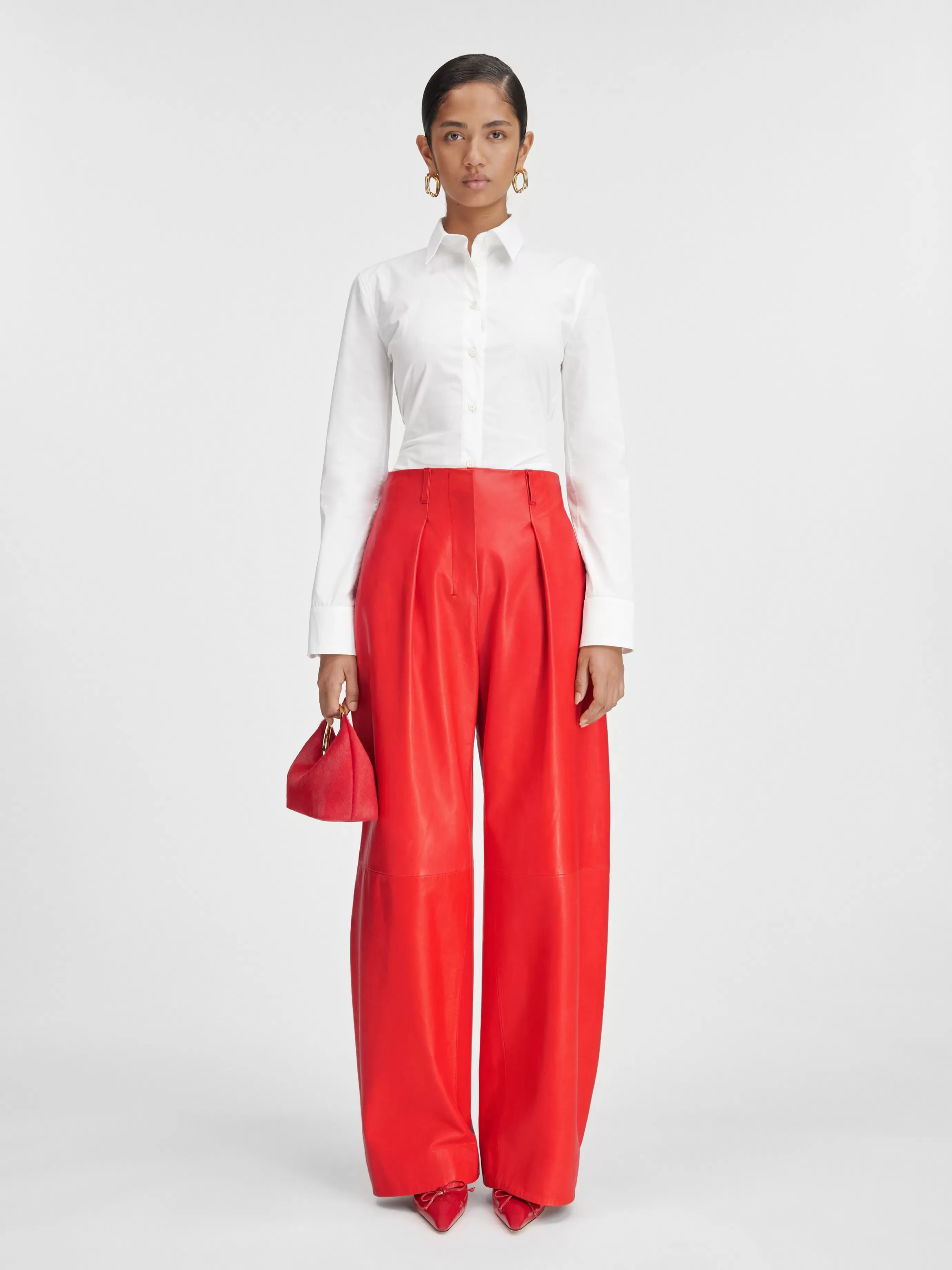 Femme Jacquemus Le pantalon Ovalo cuir