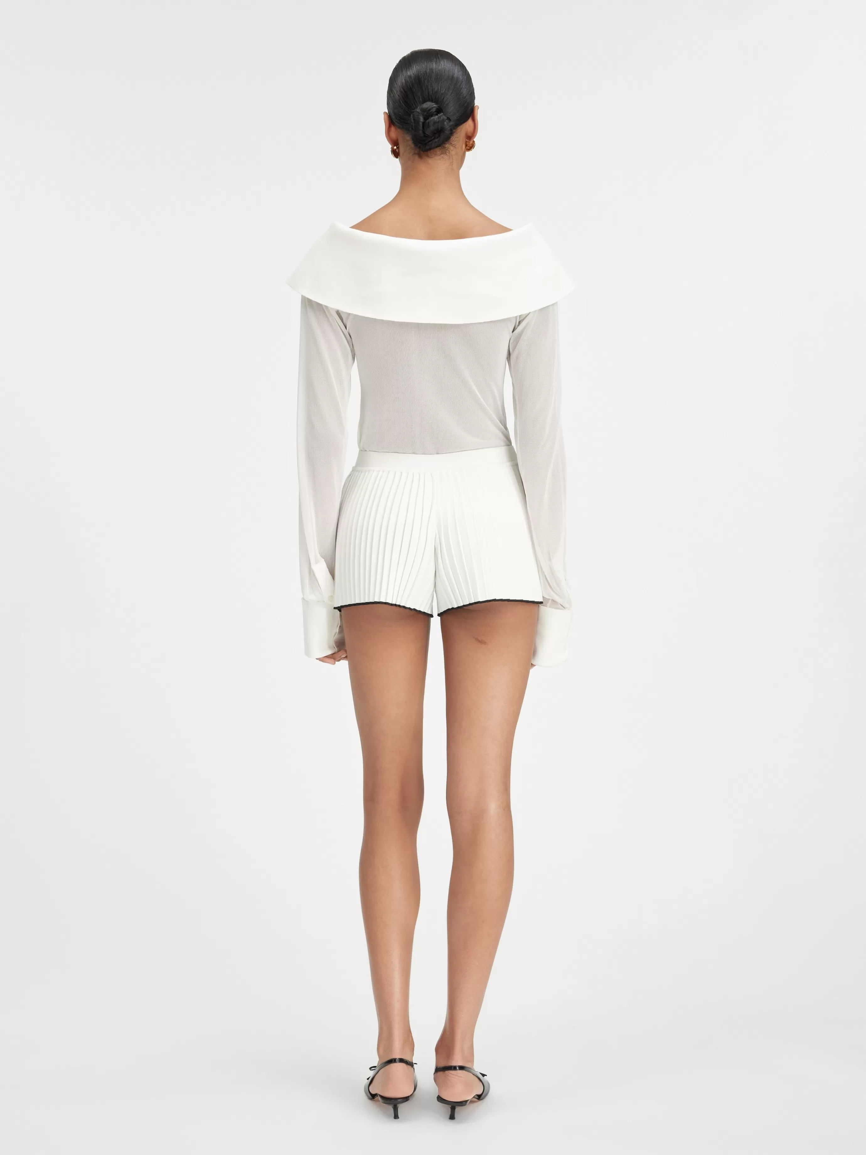 Femme Jacquemus Le short maille plissé