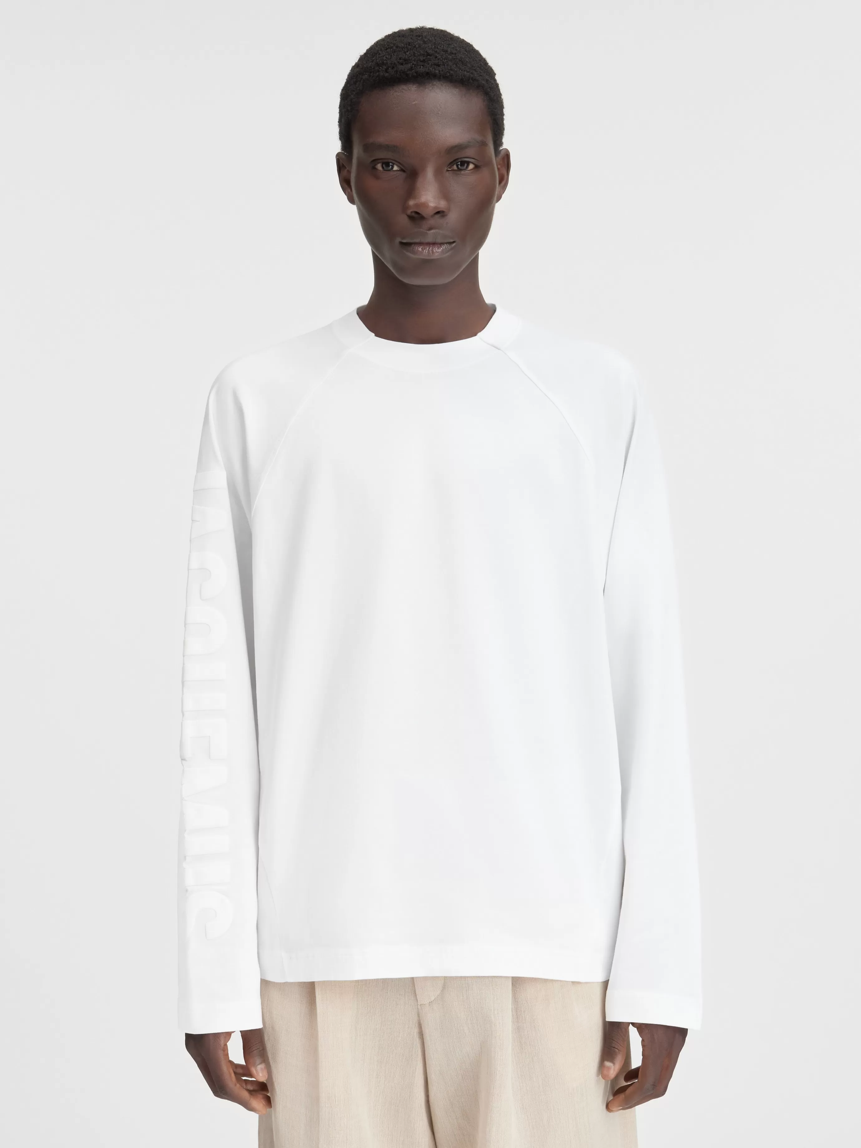 Femme/Homme Jacquemus Le t-shirt Typo manches longues