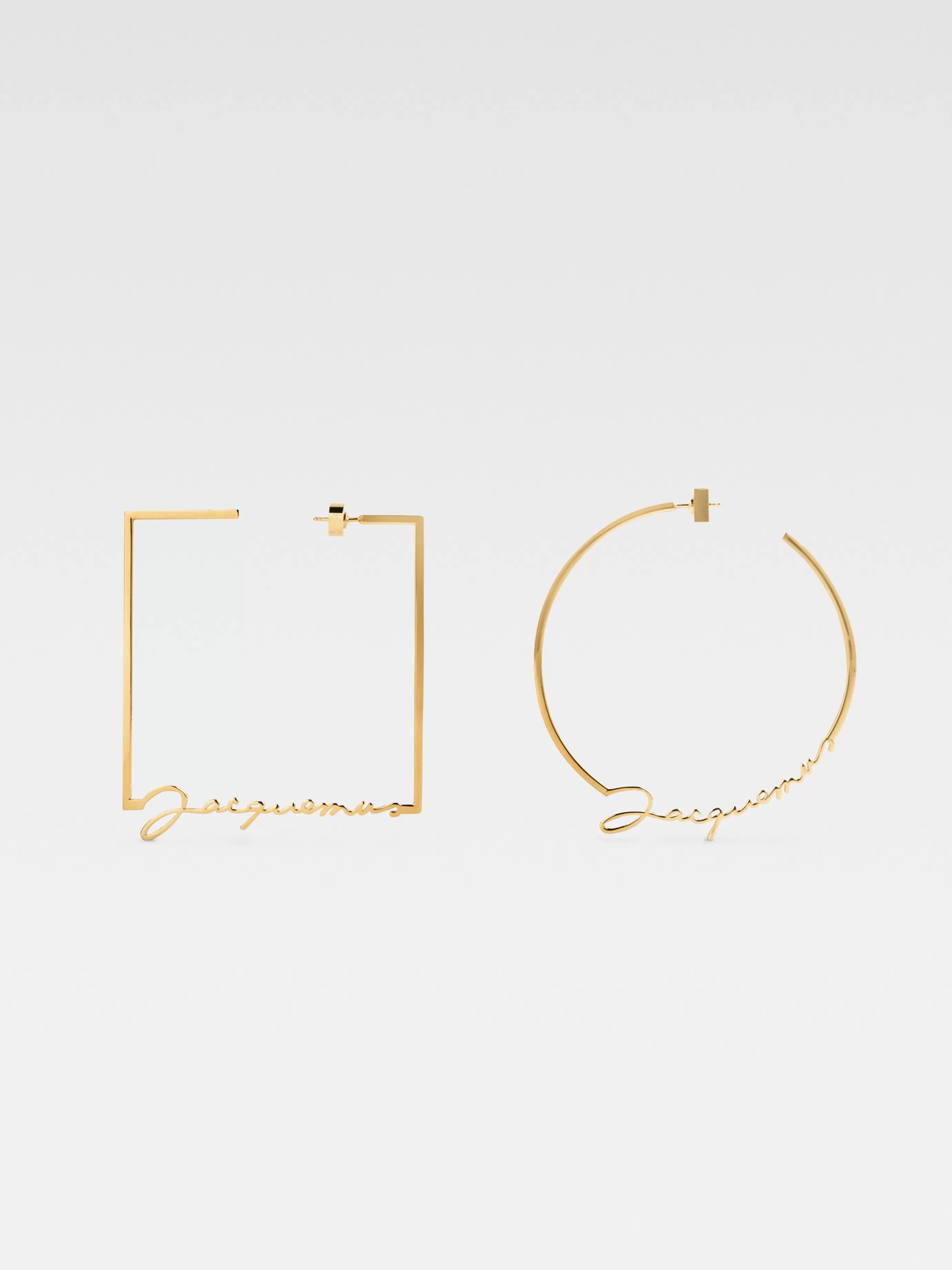 Femme Jacquemus Les créoles rond carré